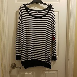 Black and white sweater